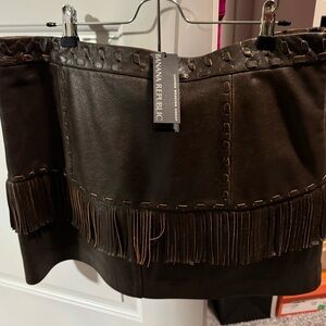 genuine leather skirt from Banana Republic